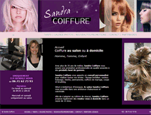 Tablet Screenshot of coiffure-sandra.com